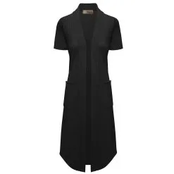 Hybrid & Company Short Sleeve Open-Front Cardigan -Jewelry Accessories KSKW31128 1895569 18 fa1086d9 da26 4b6c 88ff 88021183dffd