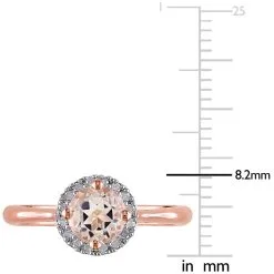 Julianna B Morganite And Diamond Halo Ring 10 Julianna B Morganite And Diamond Halo Ring -Jewelry Accessories LAT002836 1761251 3
