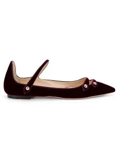 Jimmy Choo Layton Velvet Flat -Jewelry Accessories LAYTON 1969062 9