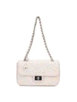 Karl Lagerfeld Paris Tweed Agyness Shoulder Bag