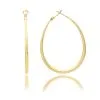 Rivka Friedman Elongated Hoop Earrings -Jewelry Accessories LJE5631 1761141 1