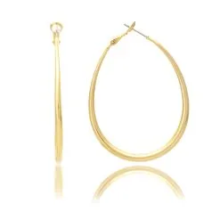 Rivka Friedman Elongated Hoop Earrings -Jewelry Accessories LJE5631 1761141 3 61238801 8483 48b9 aba8 9c82706c4e00