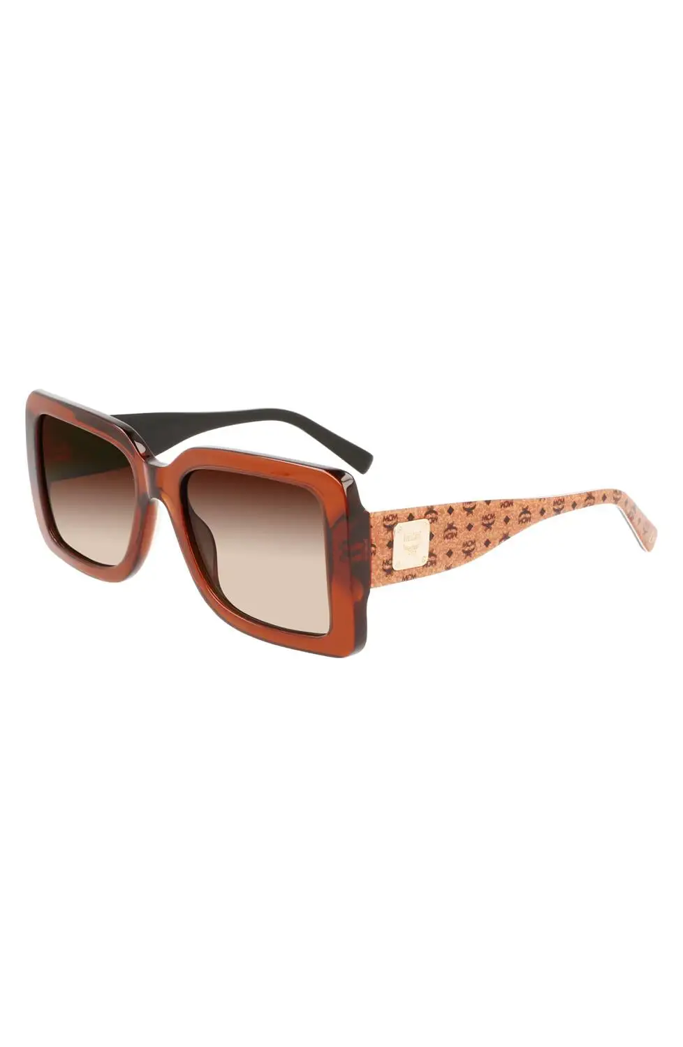 MCM Logo Plaque Modified Rectangle Sunglasses 16 MCM Logo Plaque Modified Rectangle Sunglasses - Image 14