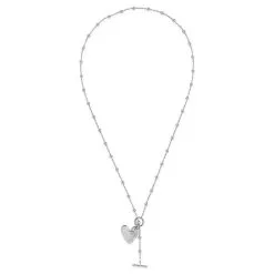 Sterling Forever Heart Charm Toggle Necklace -Jewelry Accessories N1CS1608P 1787804 5