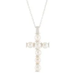 Splendid Pearls Sterling Silver 4-5mm Pearl Pendant Necklace -Jewelry Accessories NSR 407 1761251 2 c5ce2719 d957 47be a71e 49fd70d832ea