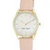 Nine West Faux Leather Strap Watch -Jewelry Accessories NW 1994WTPK 1761141 1