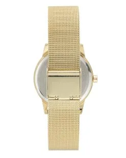 Nine West Floral Dial Mesh Watch -Jewelry Accessories NW2428 1964080 3