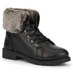 Olivia Miller Ana Faur Fur Combat Boot -Jewelry Accessories OMK 8083 1753773 7