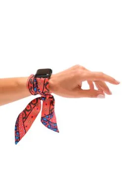 Wristpop FOXY-ORANGE CRUSH 42/44mm Apple Watch Scarf Watch Band -Jewelry Accessories ORGCR13 1761141 17