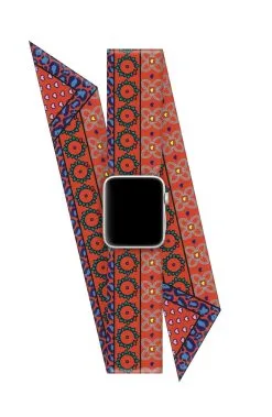 Wristpop FOXY-ORANGE CRUSH 42/44mm Apple Watch Scarf Watch Band -Jewelry Accessories ORGCR13 1761141 6