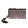 La Regale Ava Faux Leather Diamond Pattern Clutch -Jewelry Accessories RL70604 GUN 1759049 1