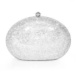 Dolli Crystal Oval Clutch