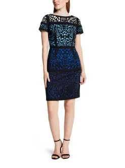 Shani Ombre Laser Cut Dress -Jewelry Accessories S 977 1967872 5