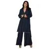 Standards & Practices Denim Robe Long Sleeves Collared Jacket -Jewelry Accessories SD3601671 1765152 1