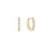 Shashi Katerina Pave Huggie Earring -Jewelry Accessories SH E150 1761141 1