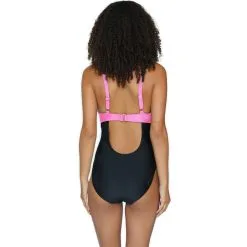 Hybrid Swim Bow Tied V-Neck Plunge One Piece Swimsuit -Jewelry Accessories SWM190 1754098 8