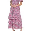 Free The Roses Floral Print Maxi Dress