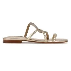 Nine West Meaa Flat Slide Sandal 54 Nine West Meaa Flat Slide Sandal -Jewelry Accessories WNMEAA2 1882935 23