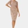 Adrianna Papell Beaded Short Dress