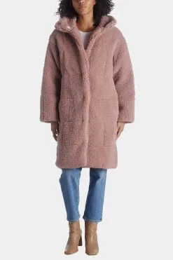 Levi's Patchwork Long Sherpa Coat