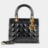 Lady Dior Patent GHW Large Cannage