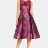 Adrianna Papell Jacquard Tea Length Dress -Jewelry Accessories a8bdce3d 9fbd 48e7 8392 5303cfbd5b69