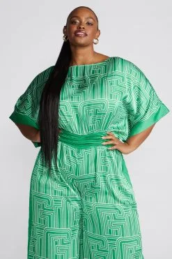 L&T Solid Border Printed Jumpsuit -Jewelry Accessories aceee3f1 fe7c 45a9 8173 e7c4e816e157