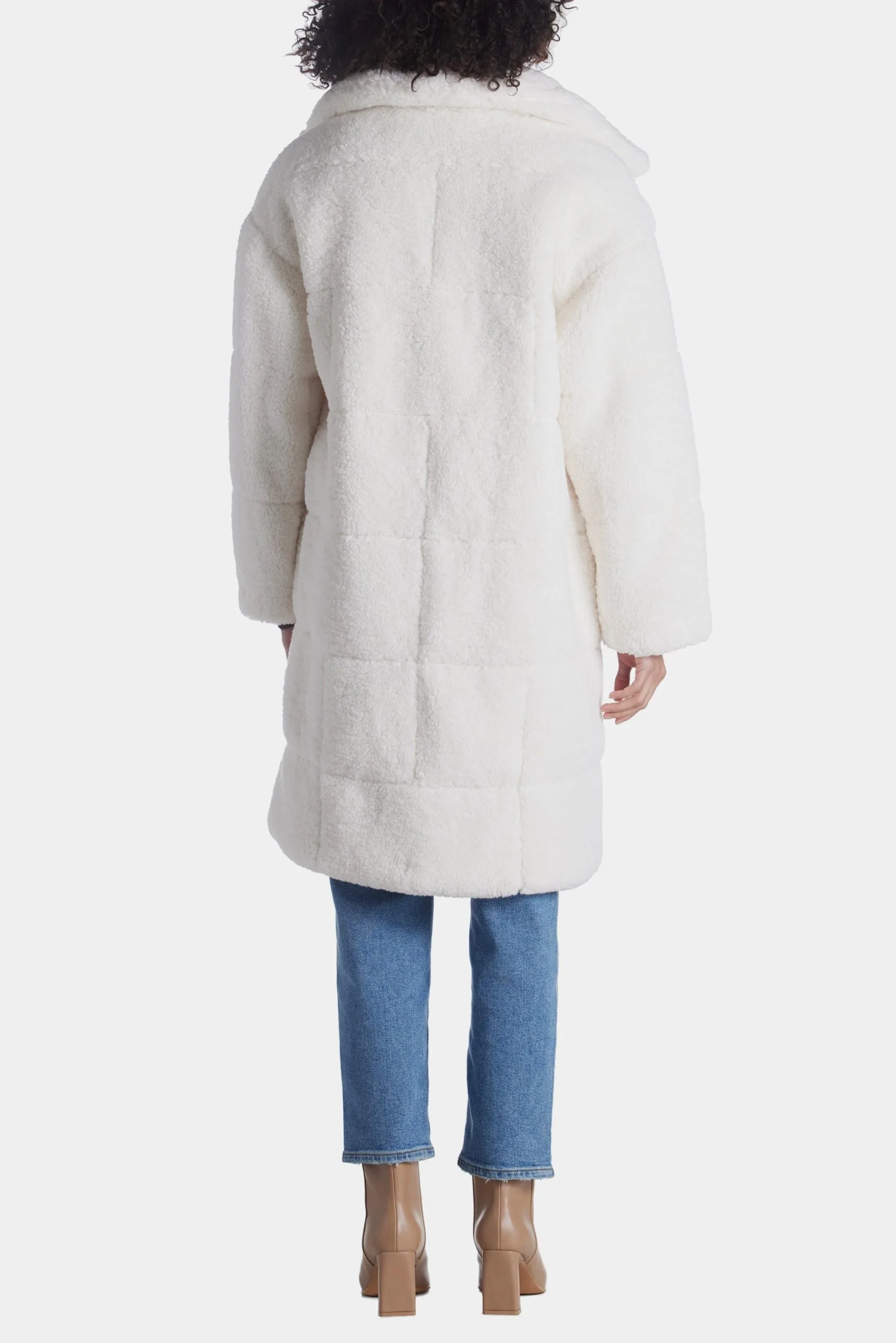 Levi's Patchwork Long Sherpa Coat 14 Levi's Patchwork Long Sherpa Coat - Image 12
