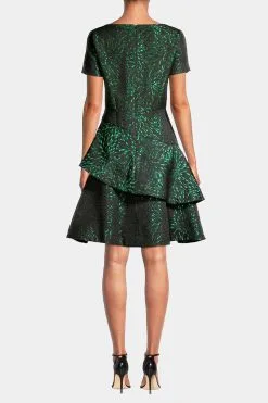 Shani Two Tiered Jacquard Dress -Jewelry Accessories b536de14 72f8 479d 8444 82ea1cbe99f6