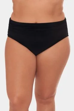 Magicsuit Solid Shirred Brief