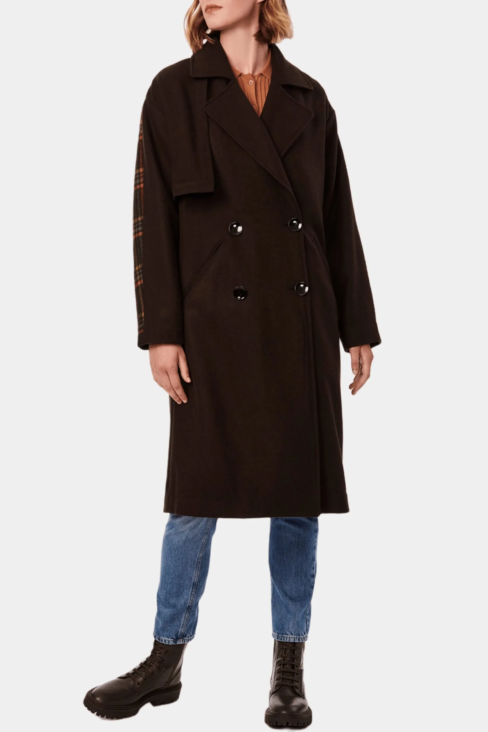 Bernardo Wool Combo Trench 5 Bernardo Wool Combo Trench - Image 3