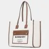 Burberry Leather Lined Tote Bag