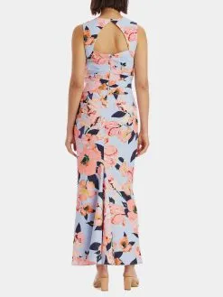 Adrianna Papell Printed Crepe Gown -Jewelry Accessories b8311586 47d7 44cf 945a 30cf172a8692