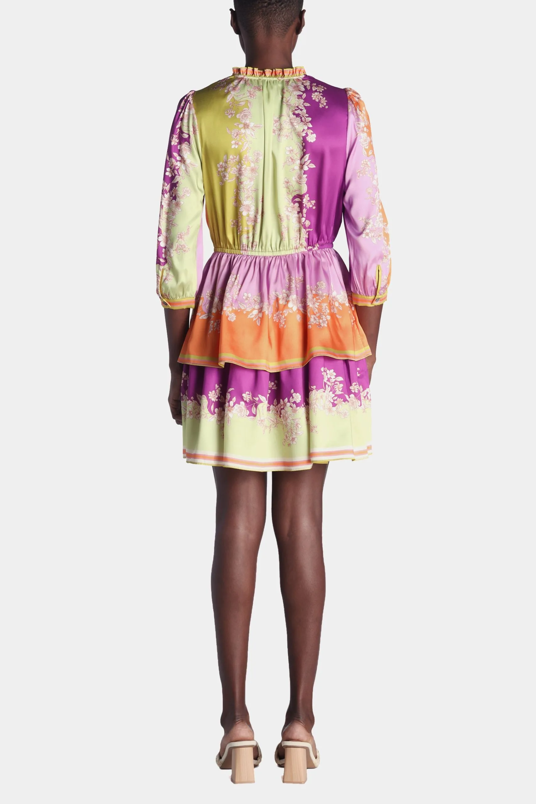 Current Air 3/4 Sleeve Surplus Border Print Mini Dress 6 Current Air 3/4 Sleeve Surplus Border Print Mini Dress - Image 4