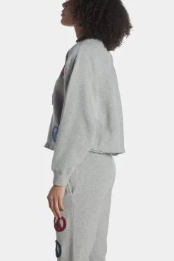 Vintage Havana Peace Sign Patch Crop Crew -Jewelry Accessories ba29efc8 d3c7 4ec4 9282 70b7d641a471