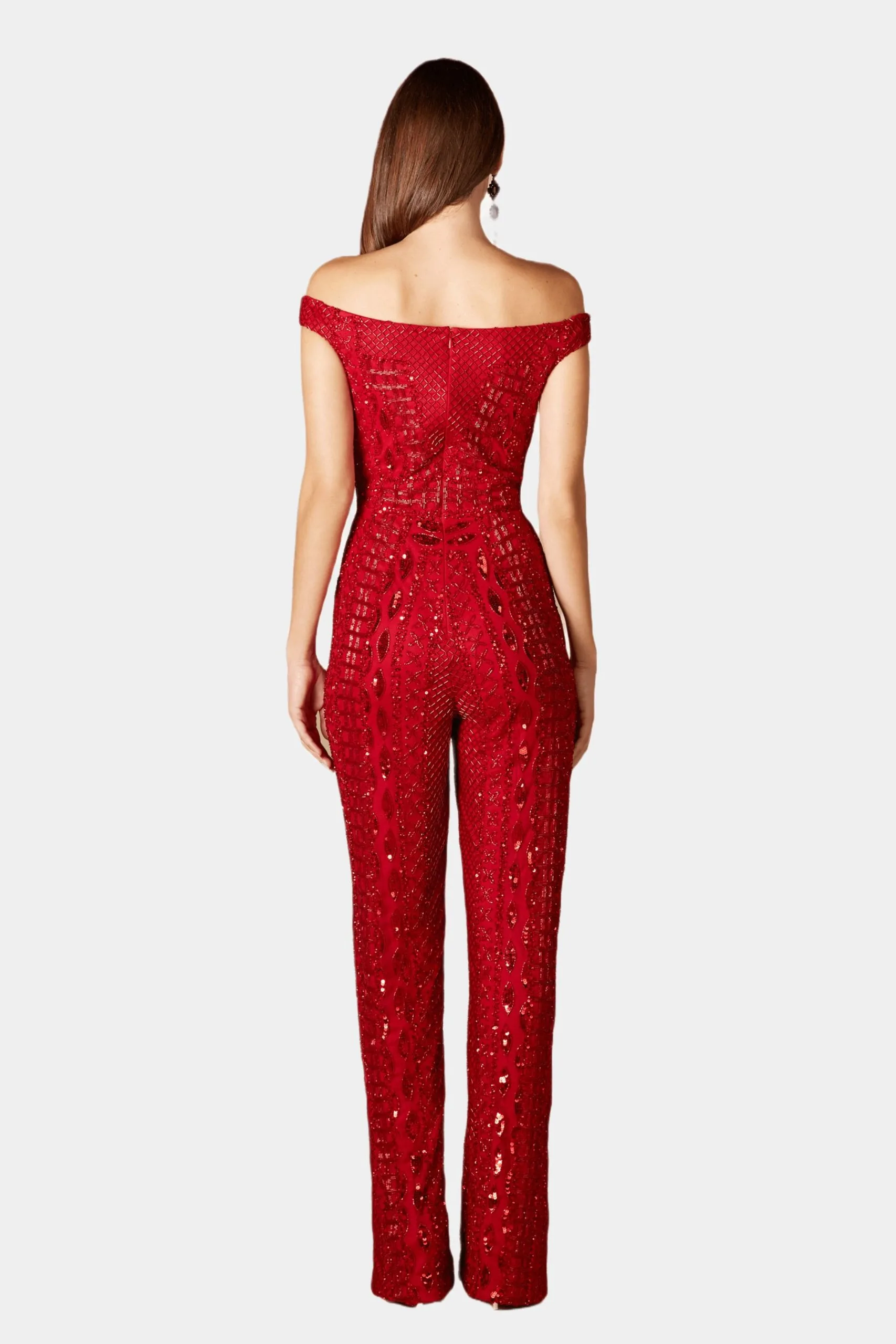 Lara Beaded Off Shoulder Jumpsuit 5 Lara Beaded Off Shoulder Jumpsuit - Image 3