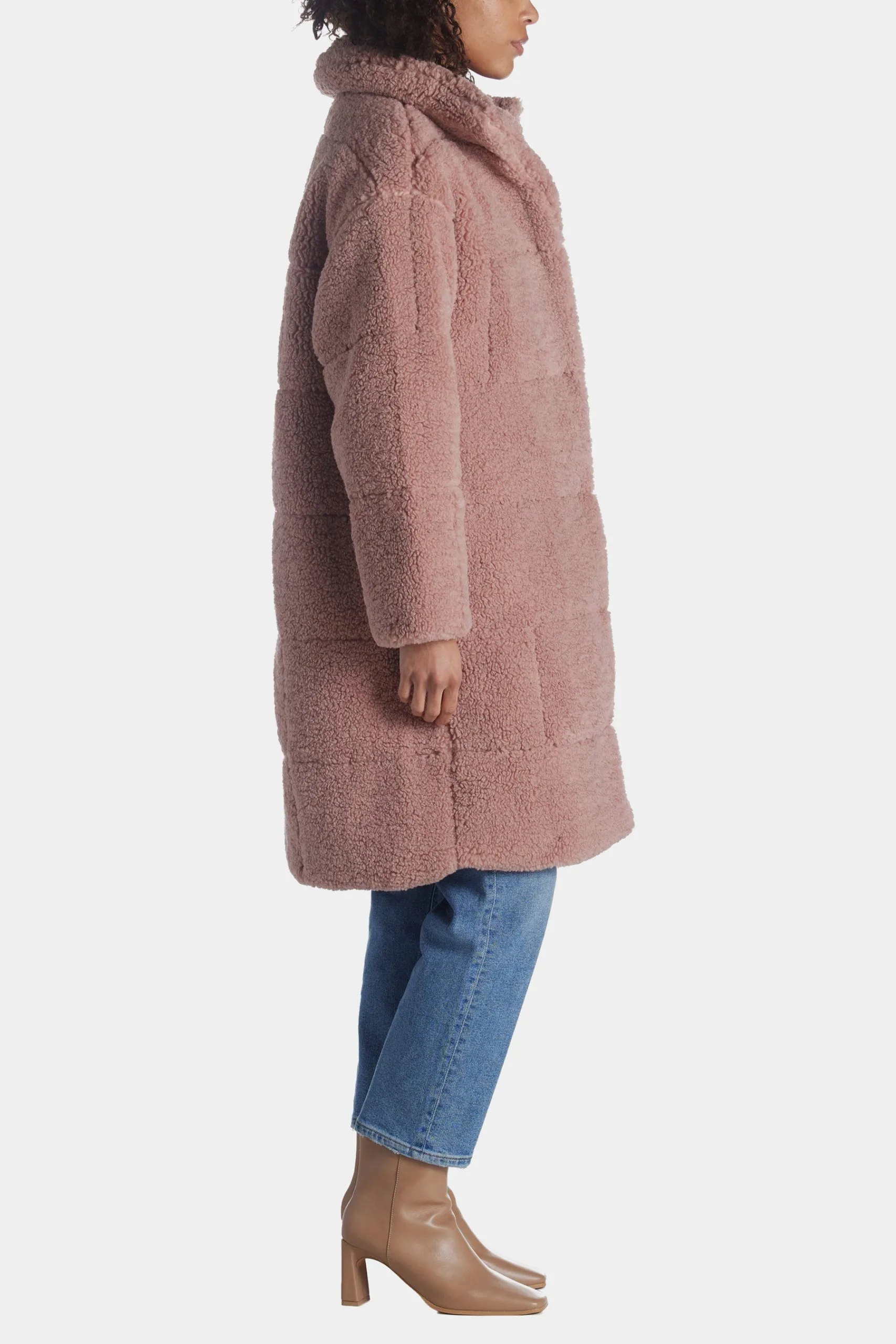 Levi's Patchwork Long Sherpa Coat 20 Levi's Patchwork Long Sherpa Coat - Image 18