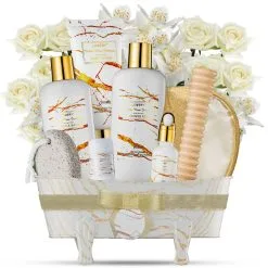 Lovery White Rose & Jasmine Stress Relief 9-Piece Gift Basket -Jewelry Accessories c0e3b467 d1b1 4476 a1d5 091f5dddcbc6