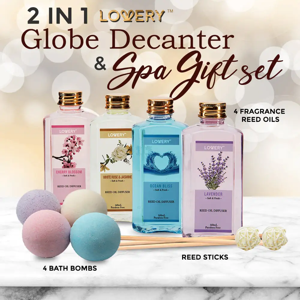 Lovery Deluxe Whiskey Decanter And Spa 20-Piece Set 5 Lovery Deluxe Whiskey Decanter And Spa 20-Piece Set - Image 3