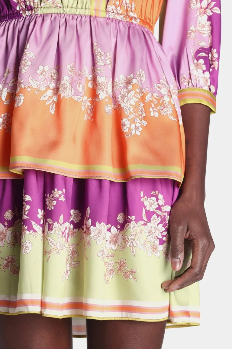 Current Air 3/4 Sleeve Surplus Border Print Mini Dress 7 Current Air 3/4 Sleeve Surplus Border Print Mini Dress - Image 5