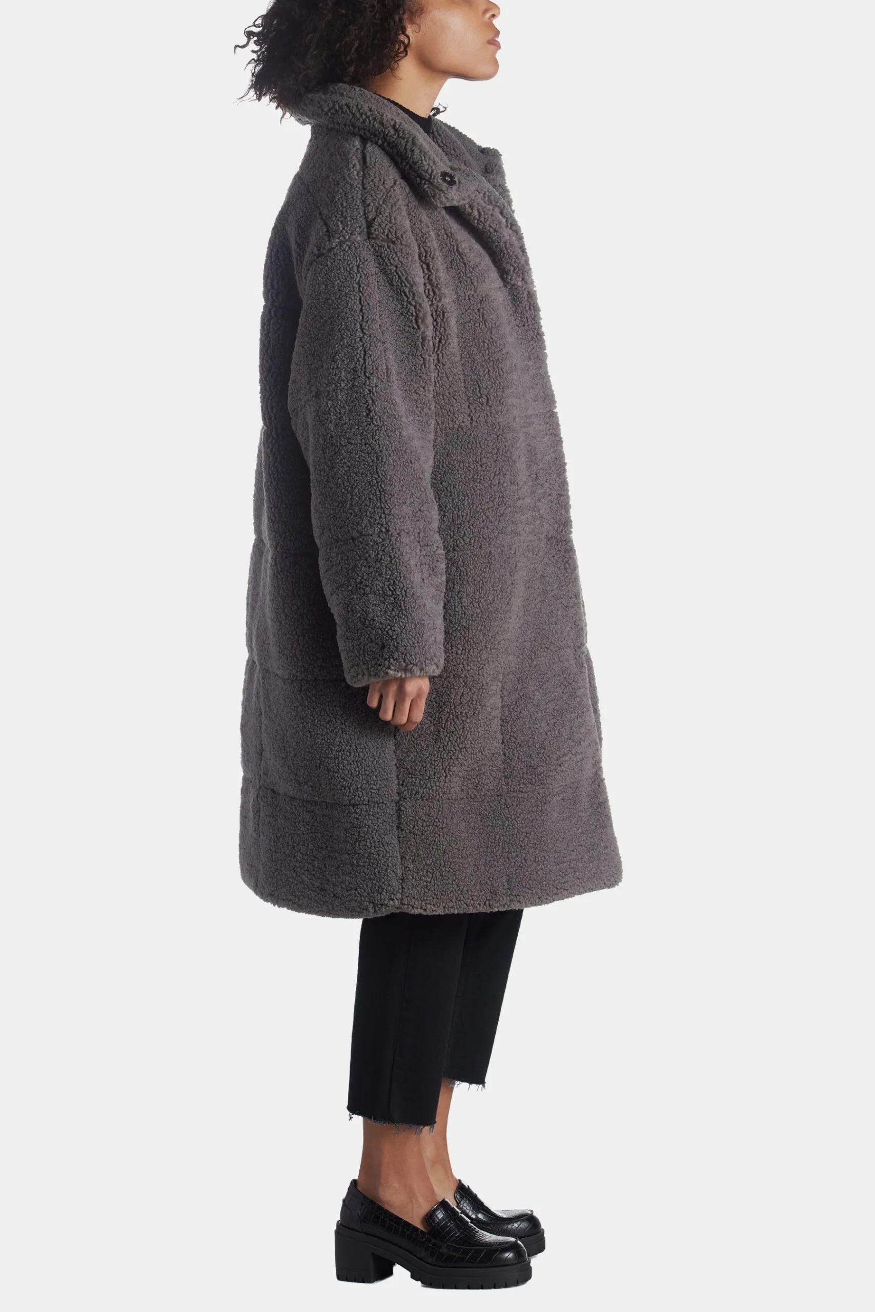 Levi's Patchwork Long Sherpa Coat 8 Levi's Patchwork Long Sherpa Coat - Image 6