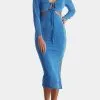LENA Slinky Cut Out Midi Dress -Jewelry Accessories d6203c3f 200e 457c bd28 ade43a8b0342