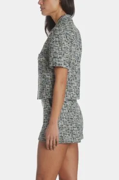 Current Air Short Sleeve Cropped Tweed Jacket 22 Current Air Short Sleeve Cropped Tweed Jacket -Jewelry Accessories db7353c9 07fc 4992 a421 112289921860