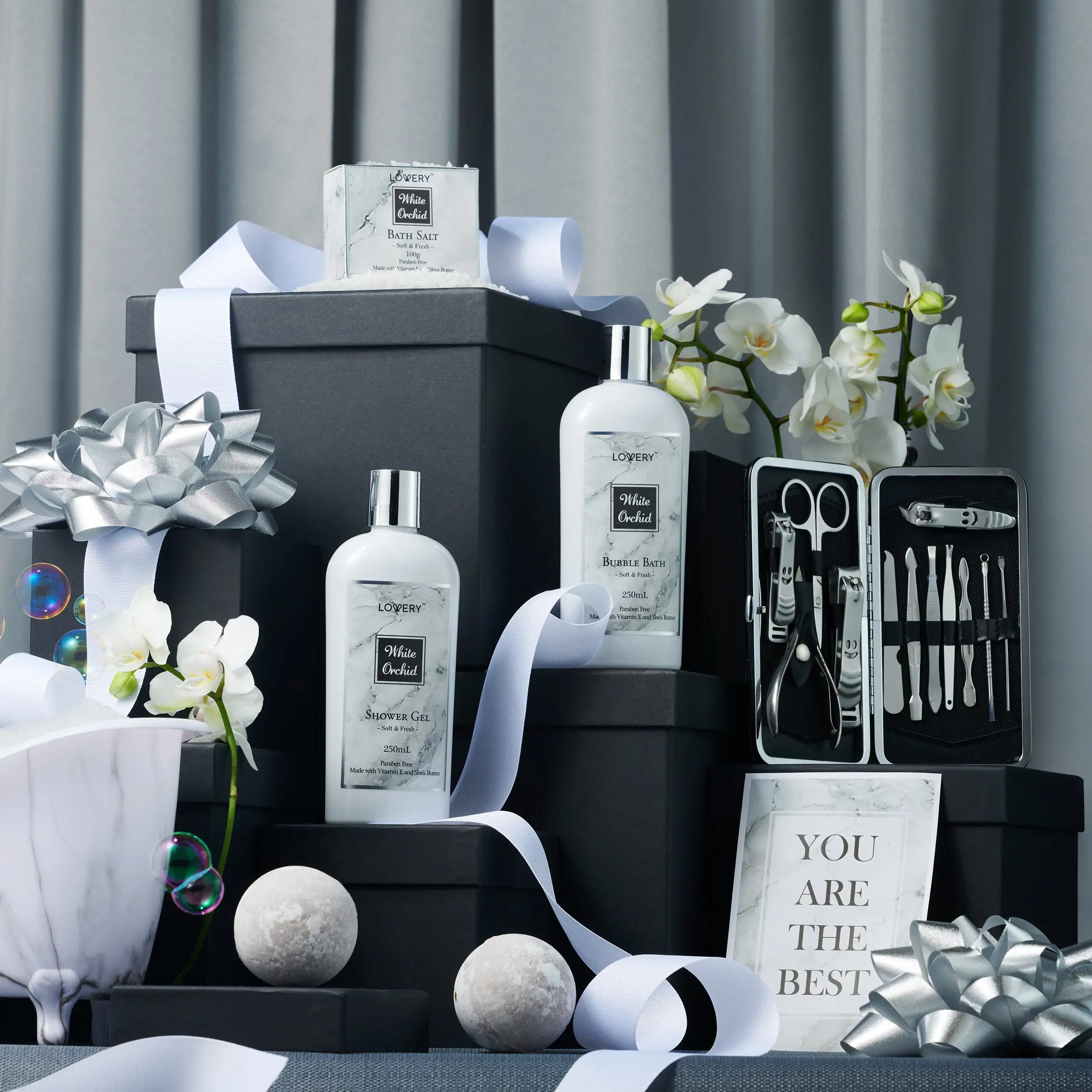 Lovery White Orchid Bath & Body Self Care 20-Piece Basket 5 Lovery White Orchid Bath & Body Self Care 20-Piece Basket - Image 3