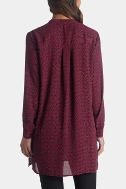 Anne Klein Printed Long Sleeve Pop-Over Tunic 11 Anne Klein Printed Long Sleeve Pop-Over Tunic -Jewelry Accessories df05c80f 03d1 46e9 a468 41977d134c22