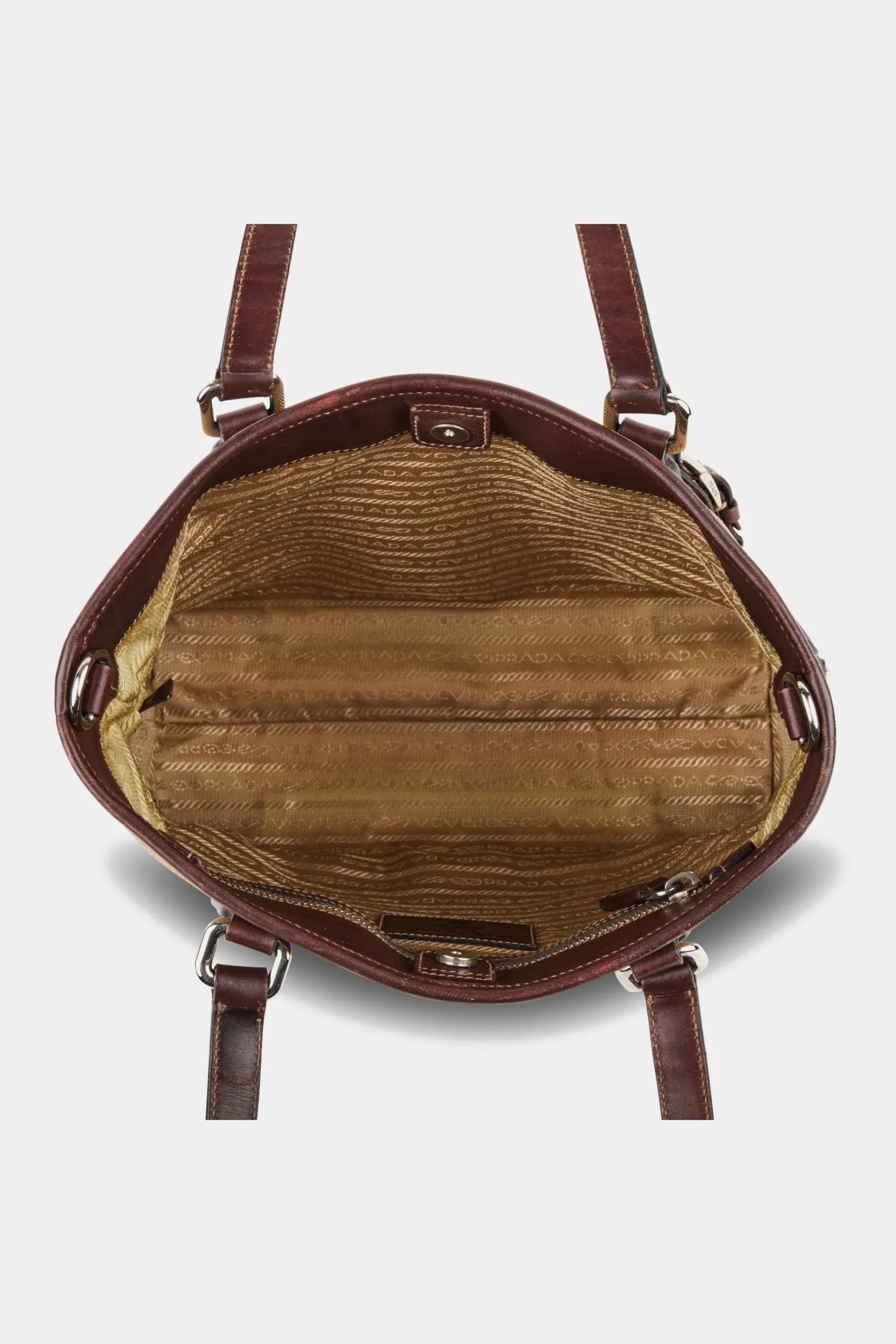 Prada Two-Way Jacquard Tote Bag 6 Prada Two-Way Jacquard Tote Bag - Image 4