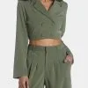 Sage The Label Cool Classic Crop Blazer