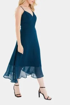 Quiz Teal Chiffon Strappy Midi Skater Dress -Jewelry Accessories e5da3aab 0d7c 492e 8748 28d180921aca