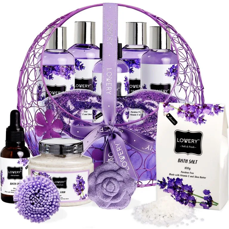 Lovery Lavender Home Spa Gift Basket 12-Piece Set 8 Lovery Lavender Home Spa Gift Basket 12-Piece Set - Image 6