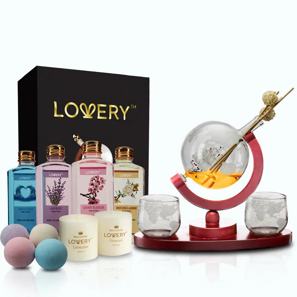 Lovery Deluxe Whiskey Decanter And Spa 20-Piece Set 8 Lovery Deluxe Whiskey Decanter And Spa 20-Piece Set - Image 6